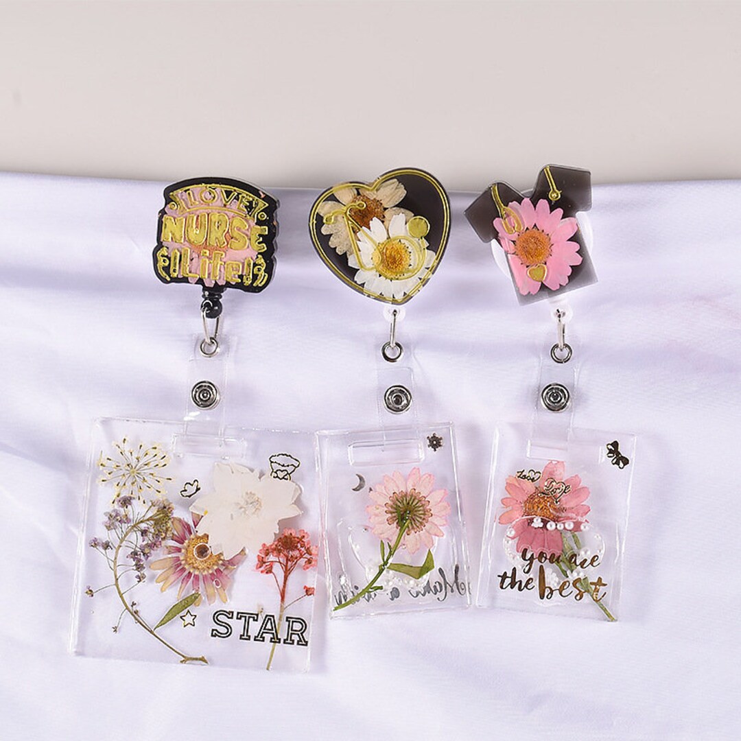 Nurse'badge Reel Mold Doctor's Badge Ribbon Mold for Resin Epoxy Mold