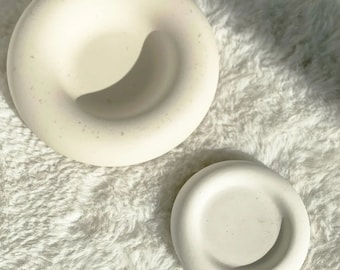 Concrete large Round Tray Silicone Mold DIY Handmade Epoxy Resin Plaster gypsum Jewelry Storage Dish Casting Molds Home Crafts Decor Tools