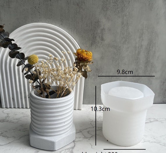 Stampo in silicone per vaso di piante a vite unico, stampo per