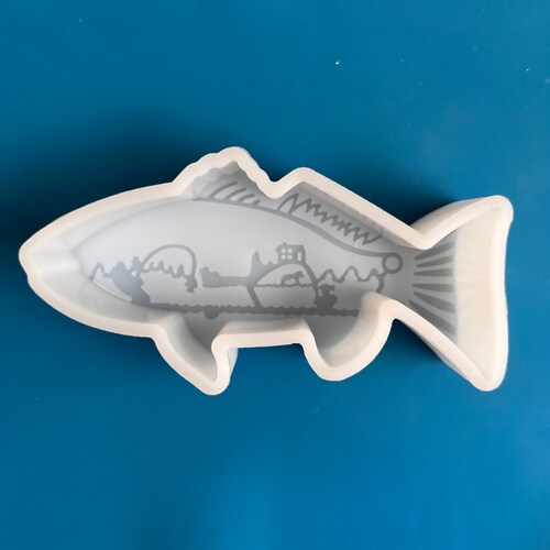FISH Mold Car Freshie Mold Fishing Silicone Epoxy Resin Etsy
