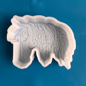 Horse Mold Car Freshie Mold -horse head silicone mold-Silicone Epoxy Resin Molds - Silicone Molds For Aroma Beads - Candle Molds - Soap Mold