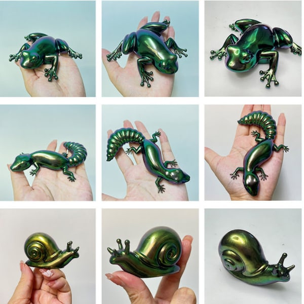 DIY Frog mold Lizard mold Snail mold for resin epoxy mold  Small Animal Crystal Epoxy Resin Mold