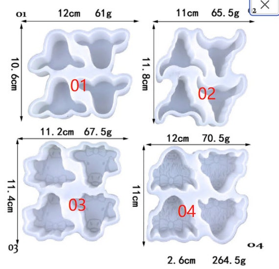 Moule Freshie Voiture Vache - Moules En Résine époxy De Silicone