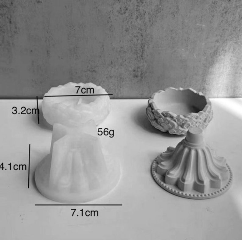 DIY Lotus Candle Holder Silicone Molds Handmade Plaster Cement Etsy