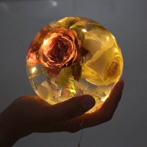 3D Round ball mold crystal ball Mold large ball mold, sphere mold,ball lamp mold Transparent MOLD sphere,ball DIY Dried Flower Specimen Mold