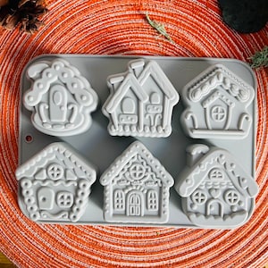 Winter House air vent freshie mold -Silicone Epoxy Resin Molds - Silicone Molds For Aroma Beads - Candle Molds -Soap Mold-Candle mold