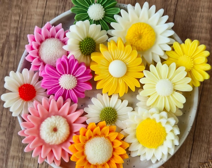 Daisy Candle Mold Silicone Aromaflower candles mold Epoxy Resin Soap sunFlower mold Handmade for Candle Making Tools Gifts