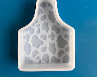 Cow Tag with leopard Mold Car Freshie Mold - Silicone Epoxy Resin Molds - Silicone Molds For Aroma Beads - Candle Molds - Soap Mold