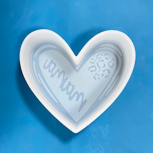 Mama leopard heart Car Freshie Mold -Silicone Epoxy Resin Molds - Silicone Molds For Aroma Beads - Candle Molds - Soap Mold air freshie