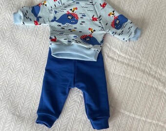 Sweatshirt and pants for baby doll size 43/45 doll clothing set