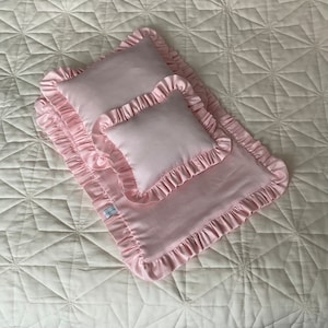 Doll bedding doll carriage bedding doll cradle baby doll premium handmade bedding with ruffle exclusive quality
