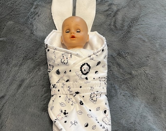 Doll squirrel for doll's pram, doll's cradle, baby doll, doll's blanket, cuddly blanket
