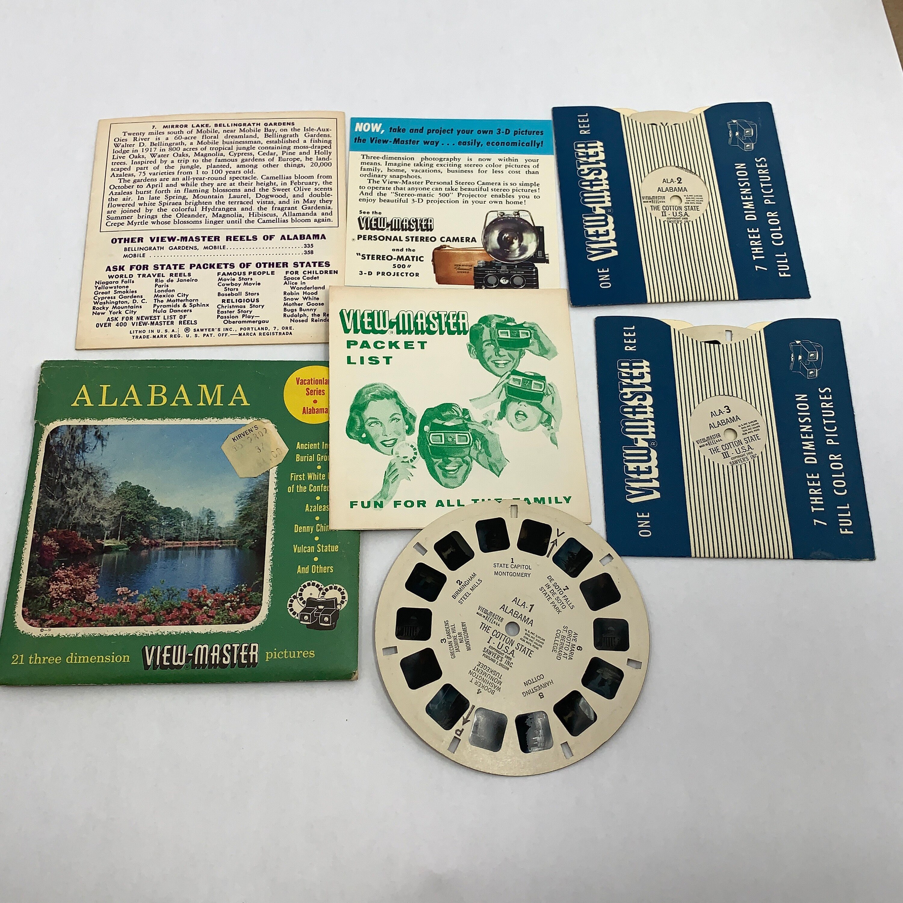 1940's View-master 3-D Story Snow White and the Seven Dwarfs Reel