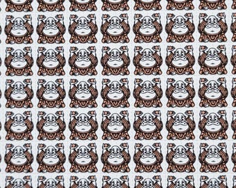 Arte de Blotter de Buda Sorridente - Impressão de Arte com LSD Sem Ácido