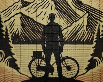 Albert Hofmann Bike Ride 2025 Blotter Art - Impressão artística com LSD sem ácido