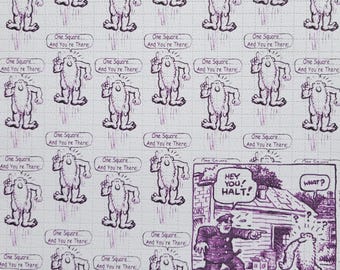 Mr Natural Blotter Art - Roxo - Impressão artística com LSD sem ácido