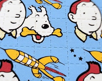 Tin Tin Blotter Art - Impressão de arte LSD sem ácido - Tintin clássico