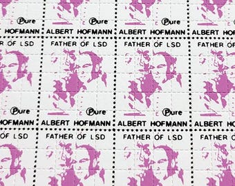 Albert Hofmann Pure Blotter Art - Acid Free LSD Art Print