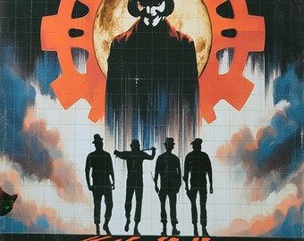 Arte em laranja mecânica - Impressão artística de LSD sem ácido