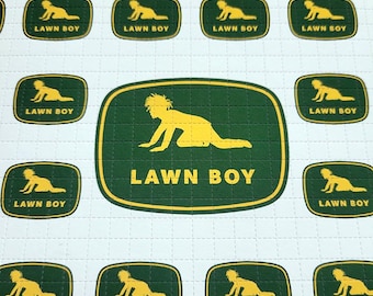 Lawn Boy Blotter Art - Acid Free LSD Art Print