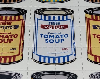 Arte de Banksy Tomato Soup Blotter - Impressão artística de LSD sem ácido