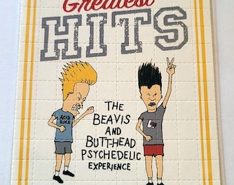 Cartas colecionáveis de Greatest Hits da Blotter Art - Beavis e Butthead - Blotter Art - Impressão artística com LSD sem ácido