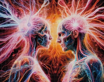 Cosmic Connection Blotter Art - Impressão artística de LSD sem ácido