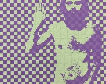 Allen Ginsberg Blotter Art - Impressão artística de LSD sem ácido