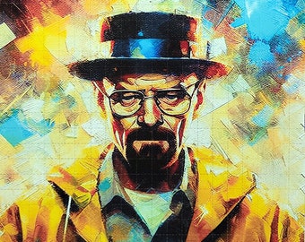 Heisenberg Blotter Art - Impressão artística de LSD sem ácido