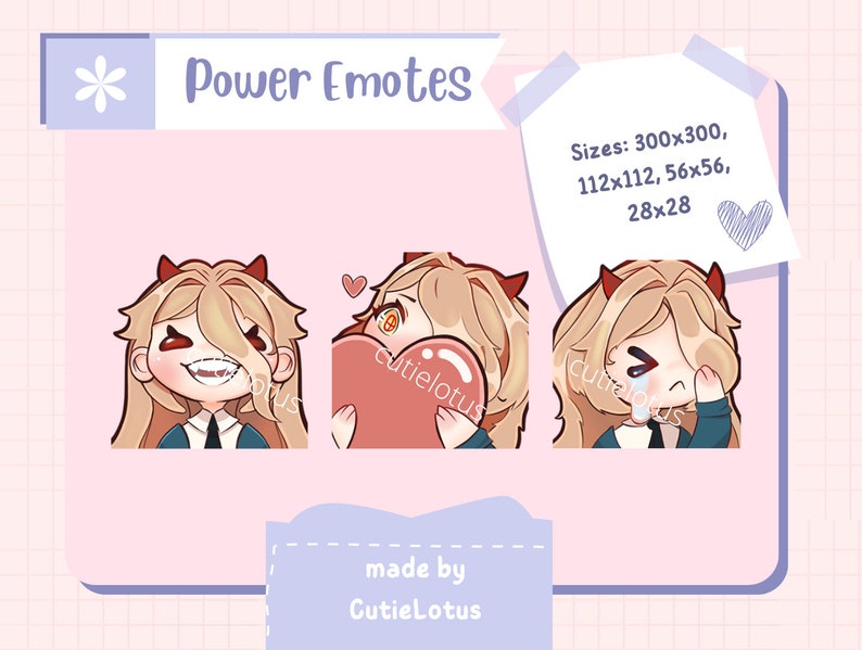 Power Chainsaw Man Discord Emojis Power Chainsaw Man vrogue.co