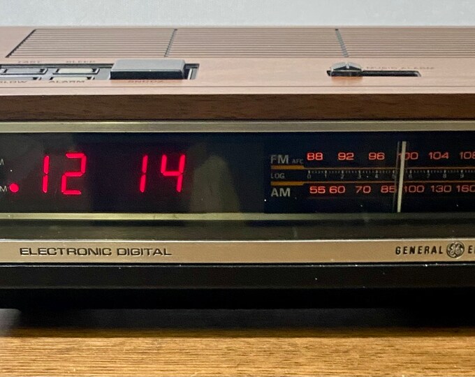Vintage General Electric Digital Clock Radio Model 74640 Tested Etsy