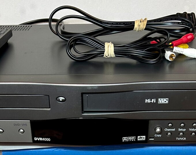 Go Video Dvr4000 Vcr VHS DVD Combo Player Tested VCR Only W/ Remote Etsy