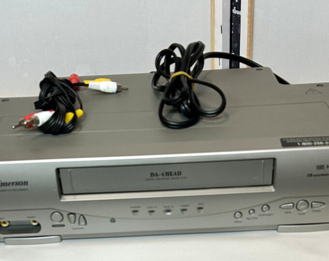 Emerson VCR DA4 Head VHS Player Recorder Model EWV404 No Etsy