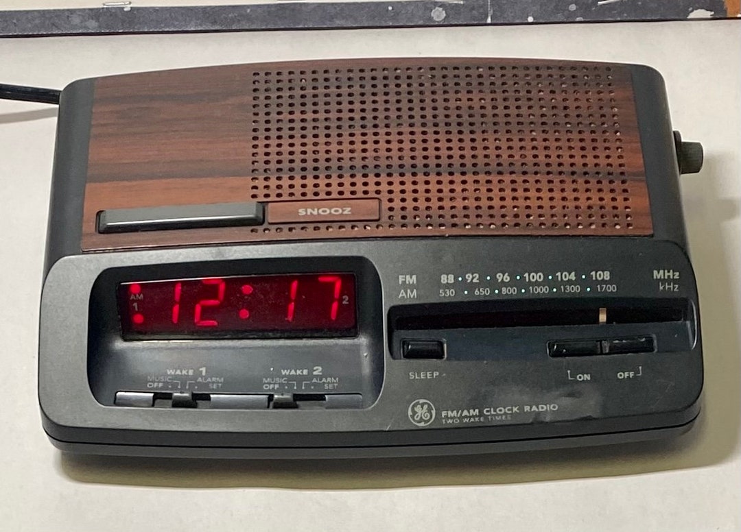 Vintage Retro GE Digital Alarm Clock Radio Model 74621A AM FM Etsy