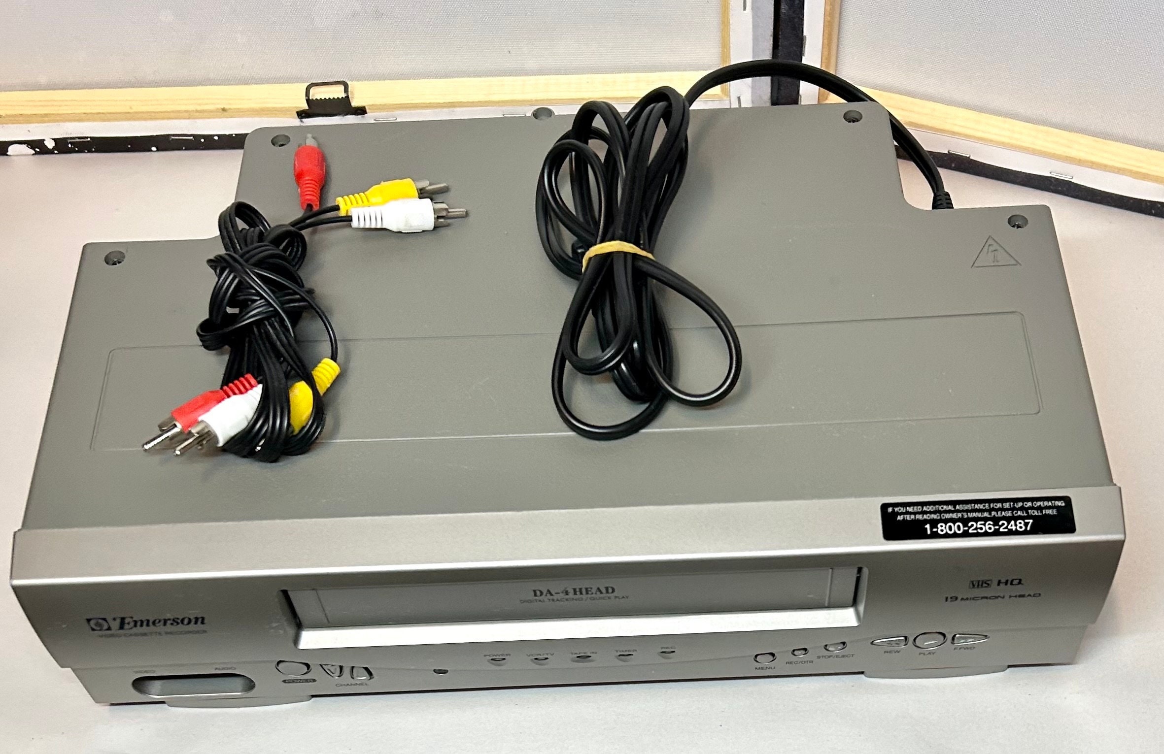 Emerson VCR DA4 Head VHS Player Recorder Model EWV404 No Etsy Australia