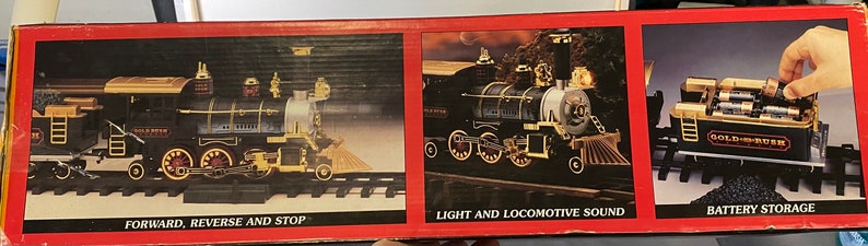 Vintage 1996 Gold Rush Express Train Set Number 186 Complete - Etsy