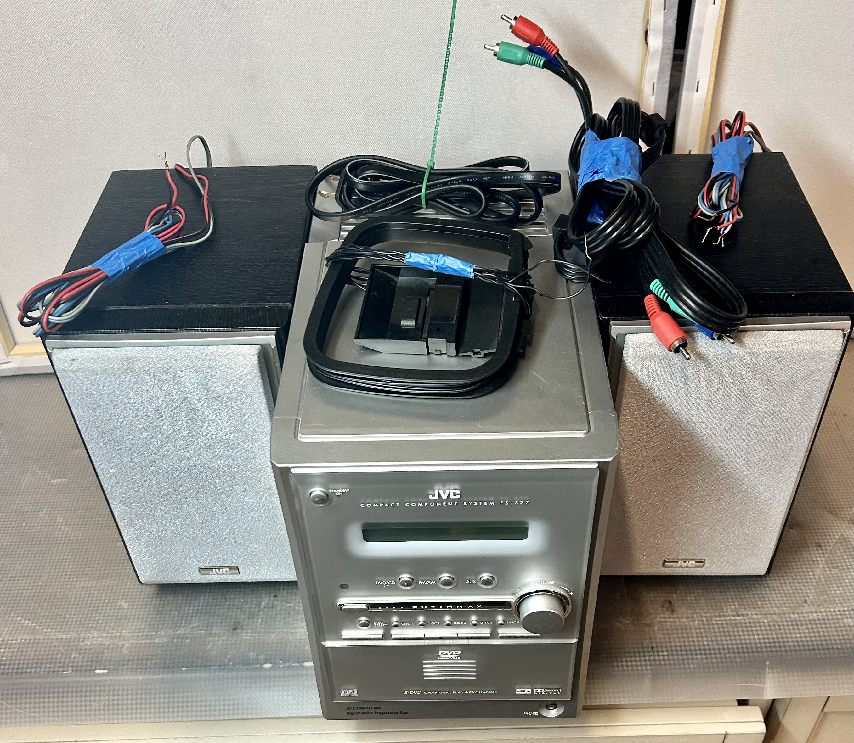 Jvc Shelf System Fss77 Stereo Am/fm/av Cd/dvd/videoout Etsy