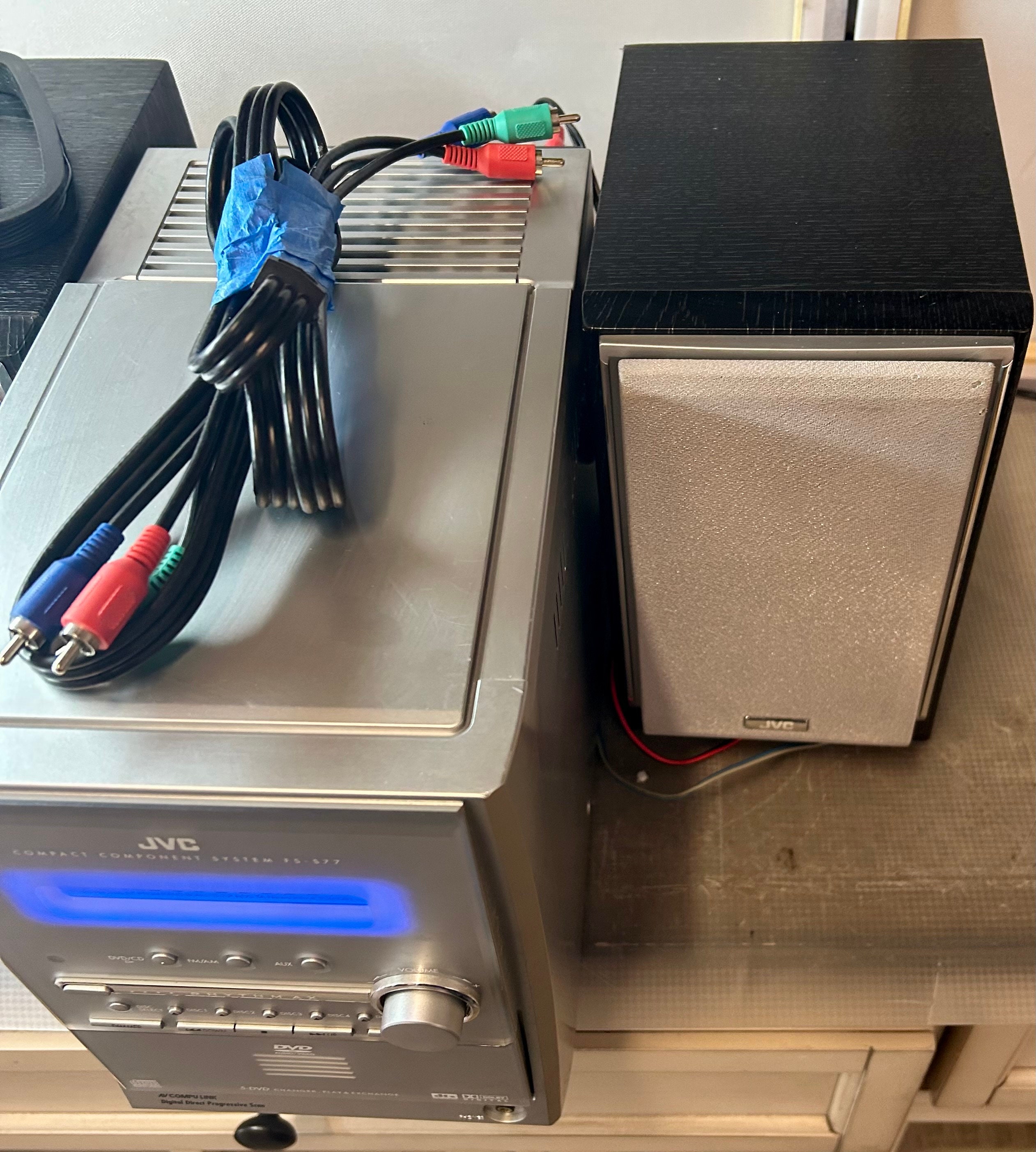 Jvc Shelf System Fss77 Stereo Am/fm/av Cd/dvd/videoout Etsy