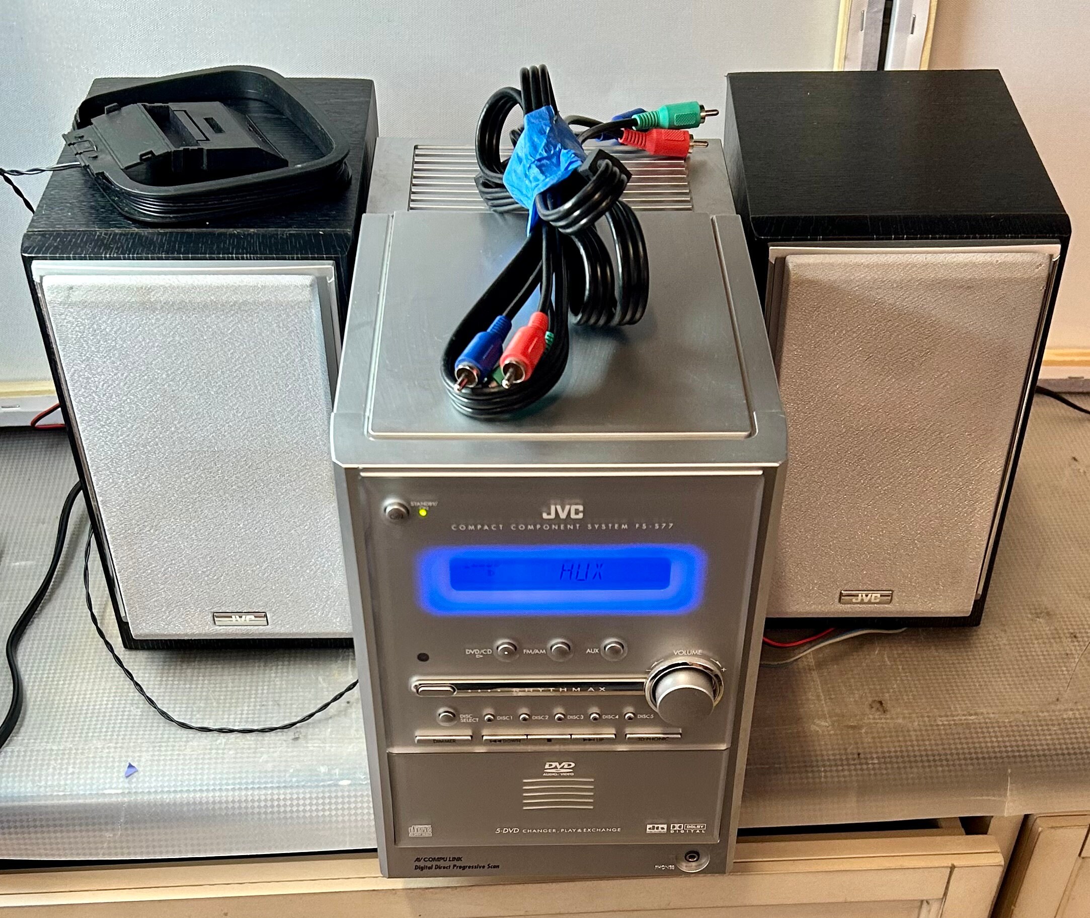 Jvc Shelf System Fss77 Stereo Am/fm/av Cd/dvd/videoout Etsy