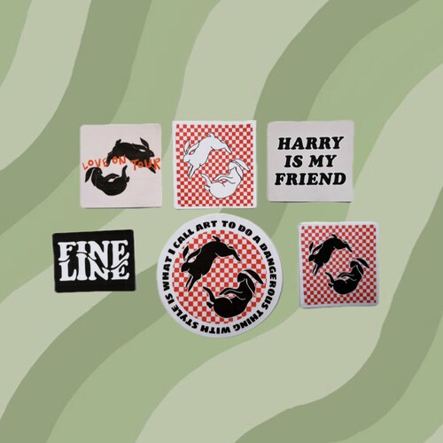 Harry Styles Stickers Pack Etsy