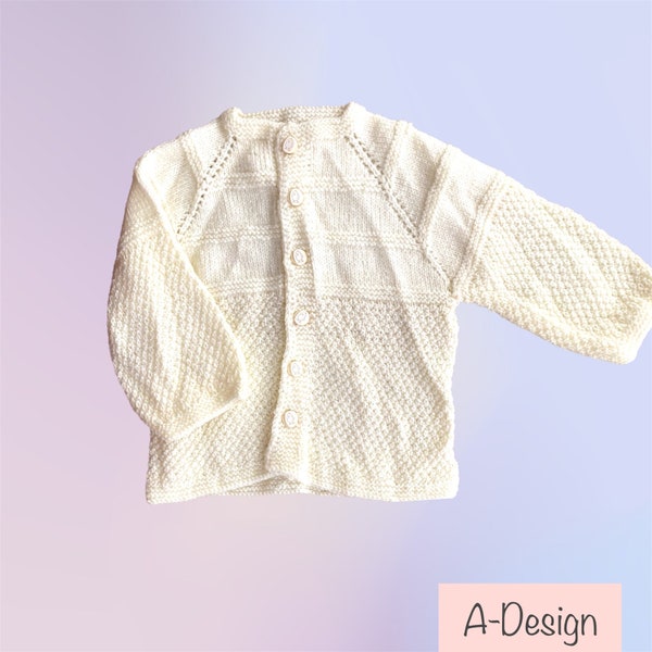 Baby Strickjacke beige