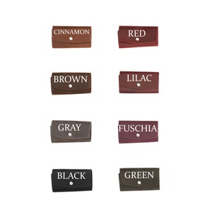 Personalized Key Case, Leather Key Case, Leather Key Wallet, Engraving Key Holder, Key Organizer Case, Grandpa Gift, Gift for Him image 4