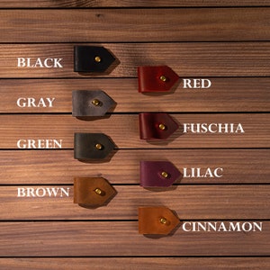 Leather Cord Keepers Made In The USA By Stitch And Rivet From Remnant - Foto 10