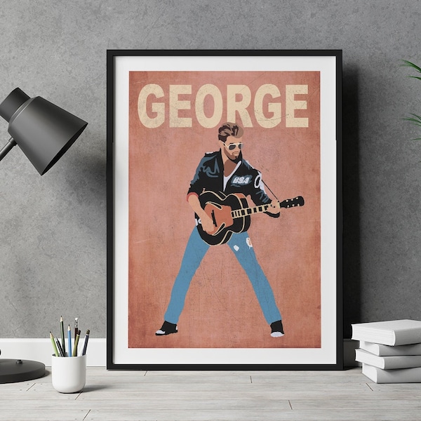 George Michael Minimalist Art Print | Music Poster