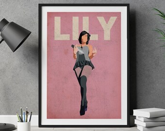 Lily Minimalist Art Print | Music Poster