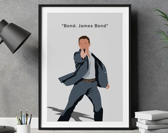 Bond Minimalist Art Print | Poster