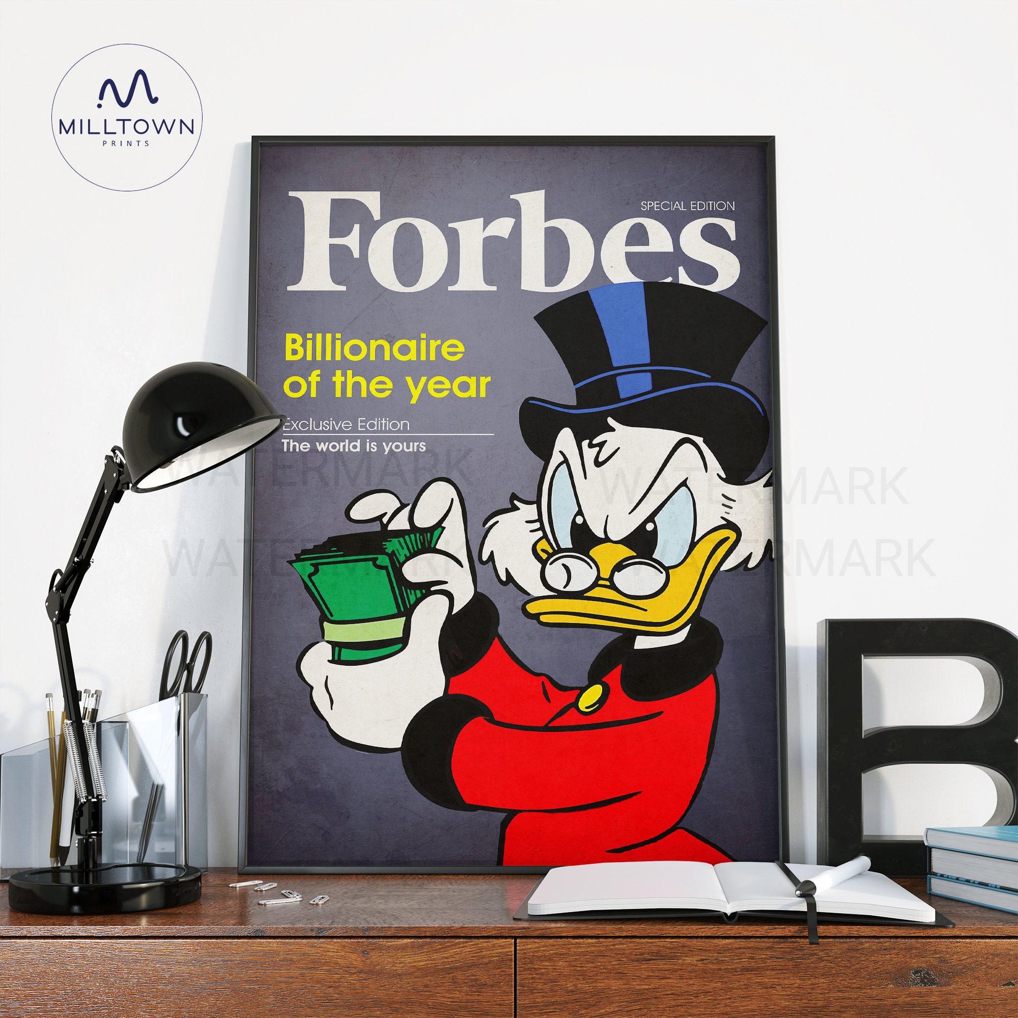 Uncle Scrooge, Time Is Money - Louis Vui, Sculpture by Luana Muntoni (Munlu. art)