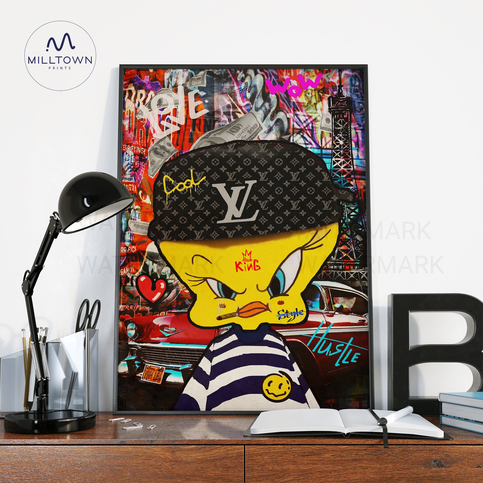 Bugs Bunny Louis Vuitton Pop Art  Mini canvas art, Diy canvas art, Cute  canvas paintings