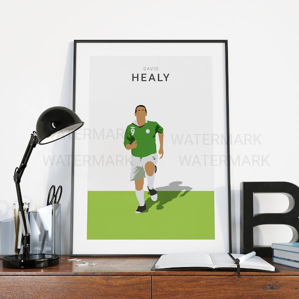 Healy Minimalist Art Print Poster | Northern Ireland vs Spain