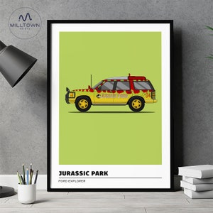 Jurassic Park Explorer Print, Poster, Artwork, Movie Poster